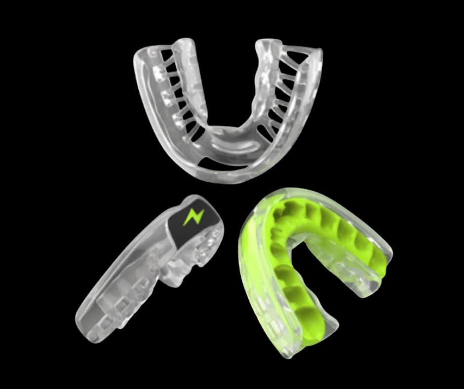 Comparison of a boil-and-bite shell versus a GumGear custom mouthguard